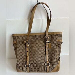 Coach Signature Jacquard Tote Bag F11527